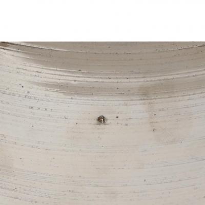 Bitossi Bitossi Ball Vase Ceramic Brushed Metallic Platinum Luster