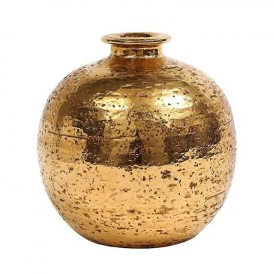  Bitossi Bitossi Ball Vase Ceramic Metallic Gold