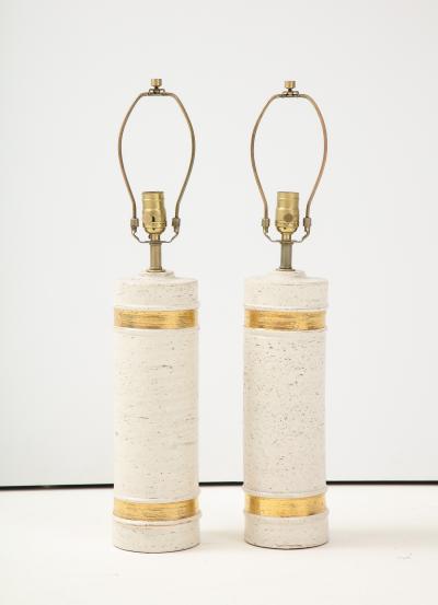  Bitossi Bitossi BirchTree 22kt Gold Band Glazed Lamps
