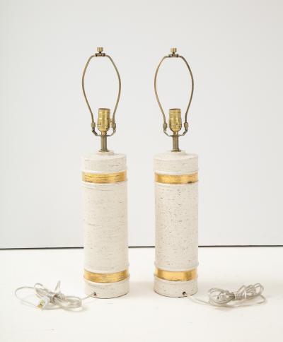  Bitossi Bitossi BirchTree 22kt Gold Band Glazed Lamps