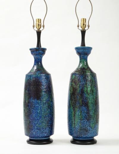  Bitossi Bitossi Blue Green Black Ceramic Lamps
