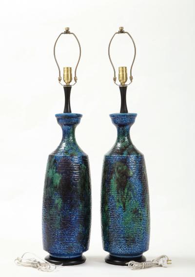  Bitossi Bitossi Blue Green Black Ceramic Lamps