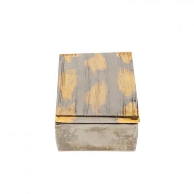  Bitossi Bitossi Box Ceramic Brushed Metallic Gold Chrome Silver