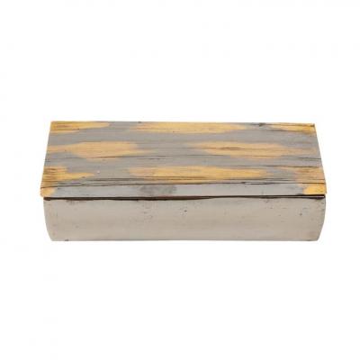  Bitossi Bitossi Box Ceramic Brushed Metallic Gold Chrome Silver