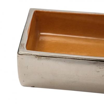  Bitossi Bitossi Box Ceramic Brushed Metallic Gold Chrome Silver