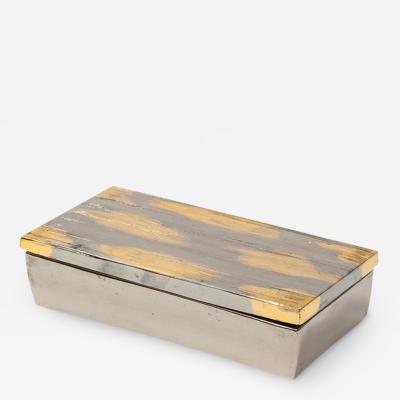  Bitossi Bitossi Box Ceramic Brushed Metallic Gold Chrome Silver