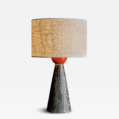  Bitossi Bitossi Ceramic Table Lamp with Charcoal Glaze