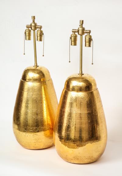  Bitossi Bitossi Gold Glazed Terracotta Lamps