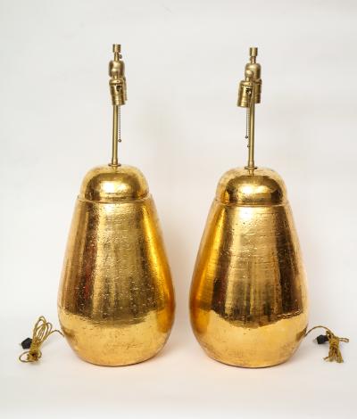  Bitossi Bitossi Gold Glazed Terracotta Lamps