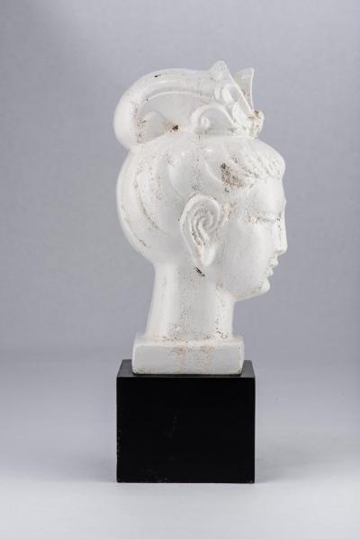 Bitossi Bitossi Kwan Yin Buddha Ceramic White Black