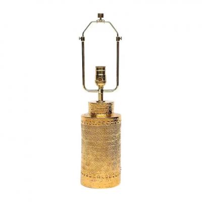  Bitossi Bitossi Lamp Ceramic 24K Metallic Gold Textured