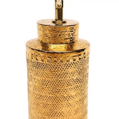  Bitossi Bitossi Lamp Ceramic 24K Metallic Gold Textured