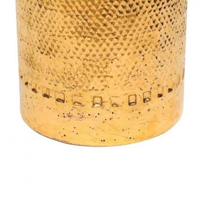  Bitossi Bitossi Lamp Ceramic 24K Metallic Gold Textured