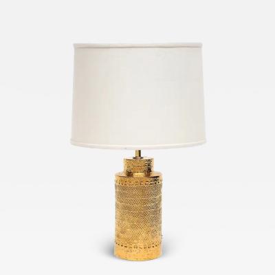  Bitossi Bitossi Lamp Ceramic 24K Metallic Gold Textured