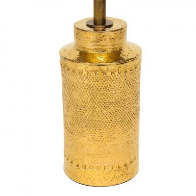  Bitossi Bitossi Lamps Ceramic 24K Metallic Gold Signed