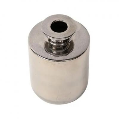  Bitossi Bitossi Raymor Vase Ceramic Metallic Platinum Silver Chrome Signed