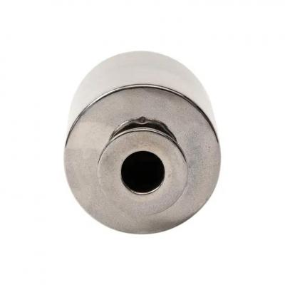  Bitossi Bitossi Raymor Vase Ceramic Metallic Platinum Silver Chrome Signed