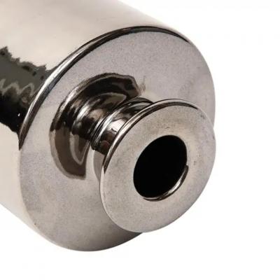  Bitossi Bitossi Raymor Vase Ceramic Metallic Platinum Silver Chrome Signed