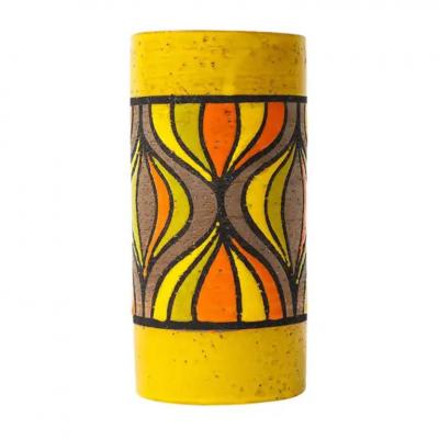  Bitossi Bitossi Rosenthal Netter Vase Ceramic Onion Yellow Orange Brown Signed