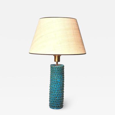  Bitossi Bitossi Studio Rimini Blue Glazed Ceramic Table Lamp