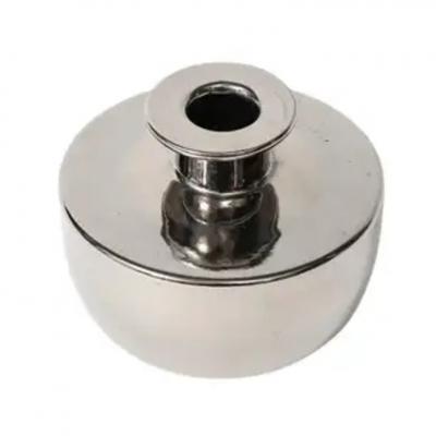  Bitossi Bitossi Vase Ceramic Metallic Platinum Silver