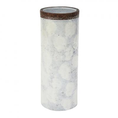  Bitossi Bitossi Vase Ceramic White and Brown Signed