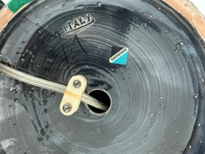  Bitossi Bitossi for Bergboms Table Lamp Ceramic Dark Silver Metallic Signed