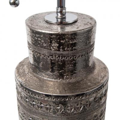  Bitossi Bitossi for Bergboms Table Lamp Ceramic Dark Silver Metallic Signed