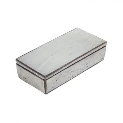  Bitossi Bitossi for Gumps Box Ceramic Gray Signed
