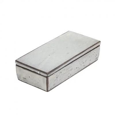  Bitossi Bitossi for Gumps Box Ceramic Gray Signed