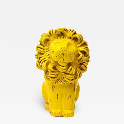  Bitossi Bitossi for Raymor Lion Ceramic Yellow Signed