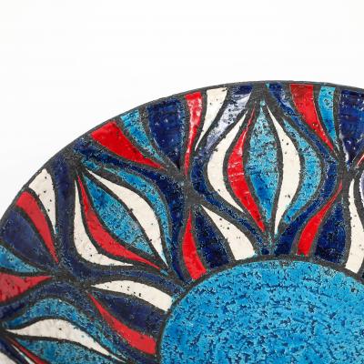  Bitossi Bitossi for Rosenthal Netter Bowl Ceramic Blue Onion Pattern Signed