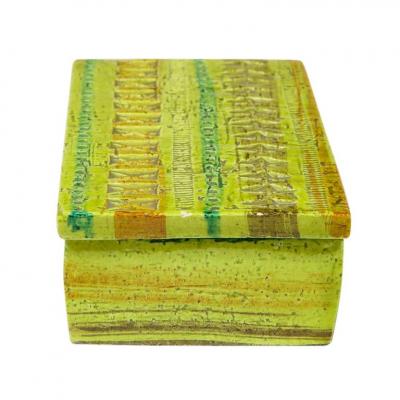  Bitossi Bitossi for Rosenthal Netter Box Ceramic Chartreuse Signed