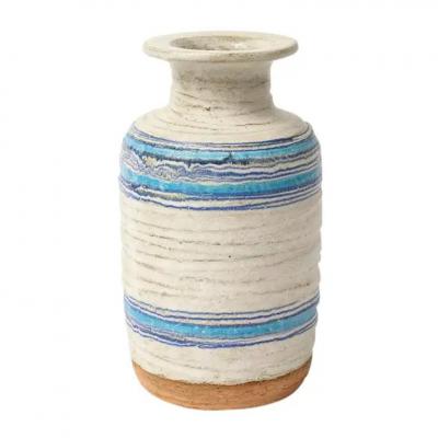  Bitossi Bitossi for Rosenthal Netter Pietra Vase Ceramic Blue White