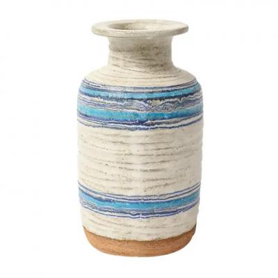  Bitossi Bitossi for Rosenthal Netter Pietra Vase Ceramic Blue White