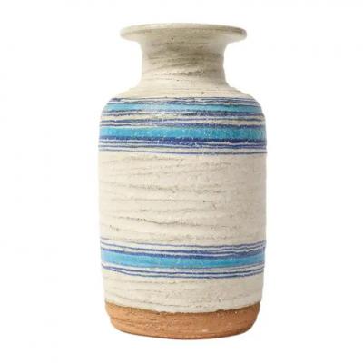  Bitossi Bitossi for Rosenthal Netter Pietra Vase Ceramic Blue White