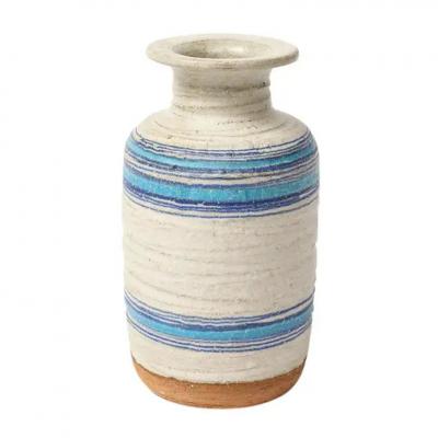  Bitossi Bitossi for Rosenthal Netter Pietra Vase Ceramic Blue White