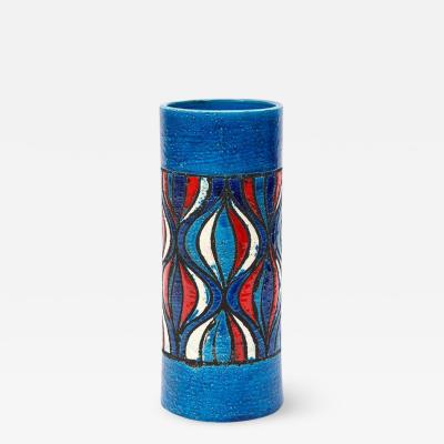  Bitossi Bitossi for Rosenthal Netter Vase Ceramic Blue Red White Onion