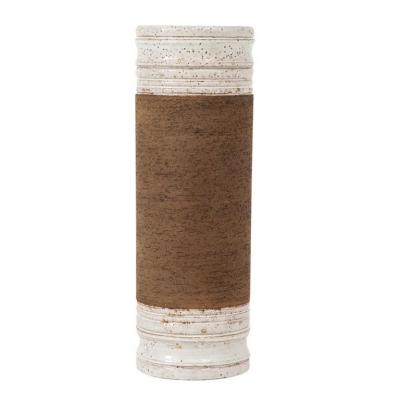  Bitossi Bitossi for Rosenthal Netter Vase Ceramic Brown White Signed