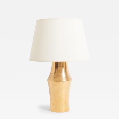  Bitossi Gold Ceramic Table Lamp by Bitossi