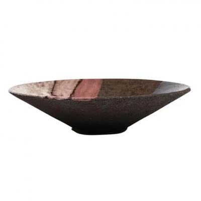  Bitossi Italian Ceramic Bowl Abstract Geometric White Blue Pink Signed