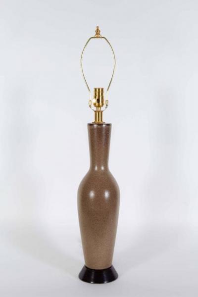  Bitossi Italian Tan Brown Speckled Glazed Lamps