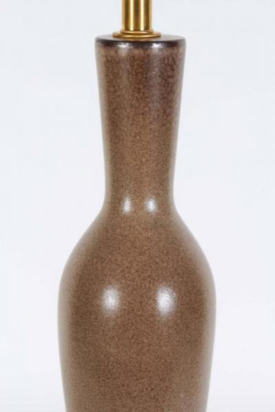  Bitossi Italian Tan Brown Speckled Glazed Lamps