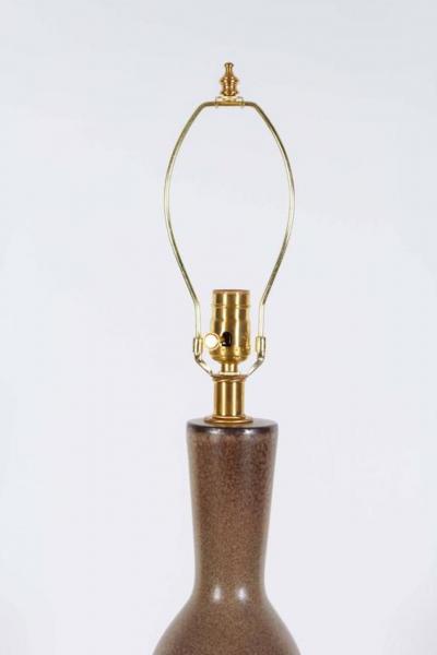  Bitossi Italian Tan Brown Speckled Glazed Lamps