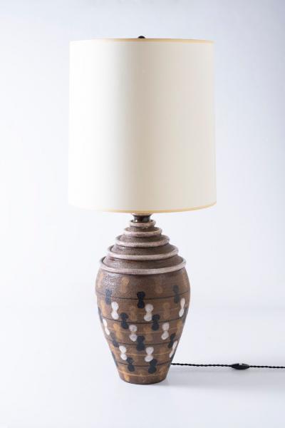  Bitossi Large Scale Aldo Londi Studio Ceramic Lamp for Bitossi Imported by Raymor 1960s
