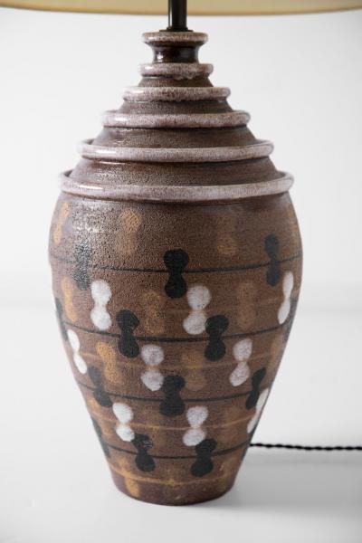  Bitossi Large Scale Aldo Londi Studio Ceramic Lamp for Bitossi Imported by Raymor 1960s