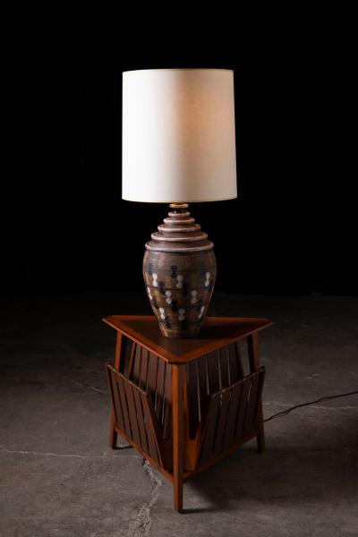  Bitossi Large Scale Aldo Londi Studio Ceramic Lamp for Bitossi Imported by Raymor 1960s