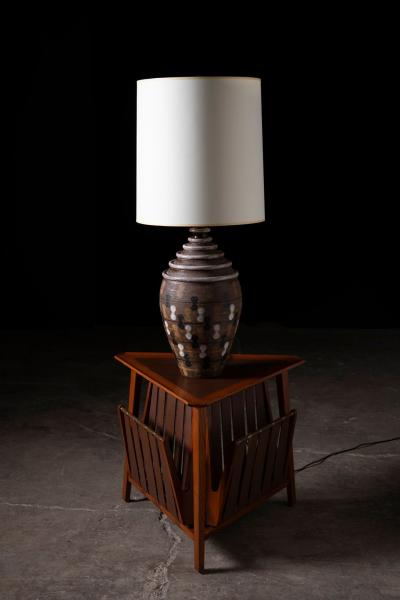  Bitossi Large Scale Aldo Londi Studio Ceramic Lamp for Bitossi Imported by Raymor 1960s