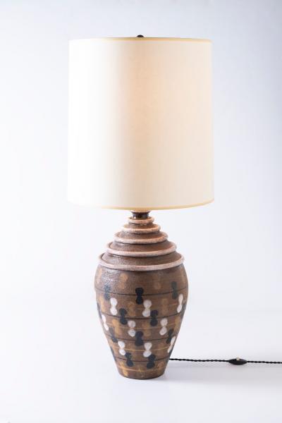  Bitossi Large Scale Aldo Londi Studio Ceramic Lamp for Bitossi Imported by Raymor 1960s