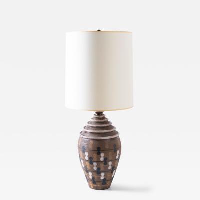  Bitossi Large Scale Aldo Londi Studio Ceramic Lamp for Bitossi Imported by Raymor 1960s